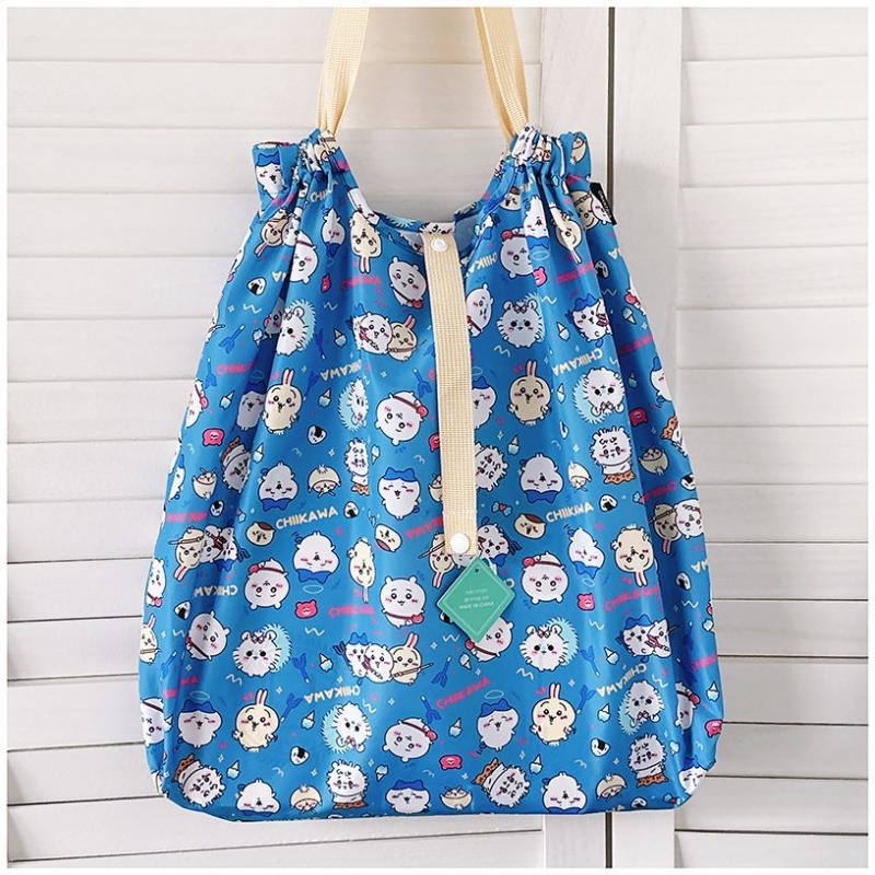 Travel Accessories For Japan Trip - Anime Chiikawa Opvouwbare opbergtas Trekkoord Drukknoop