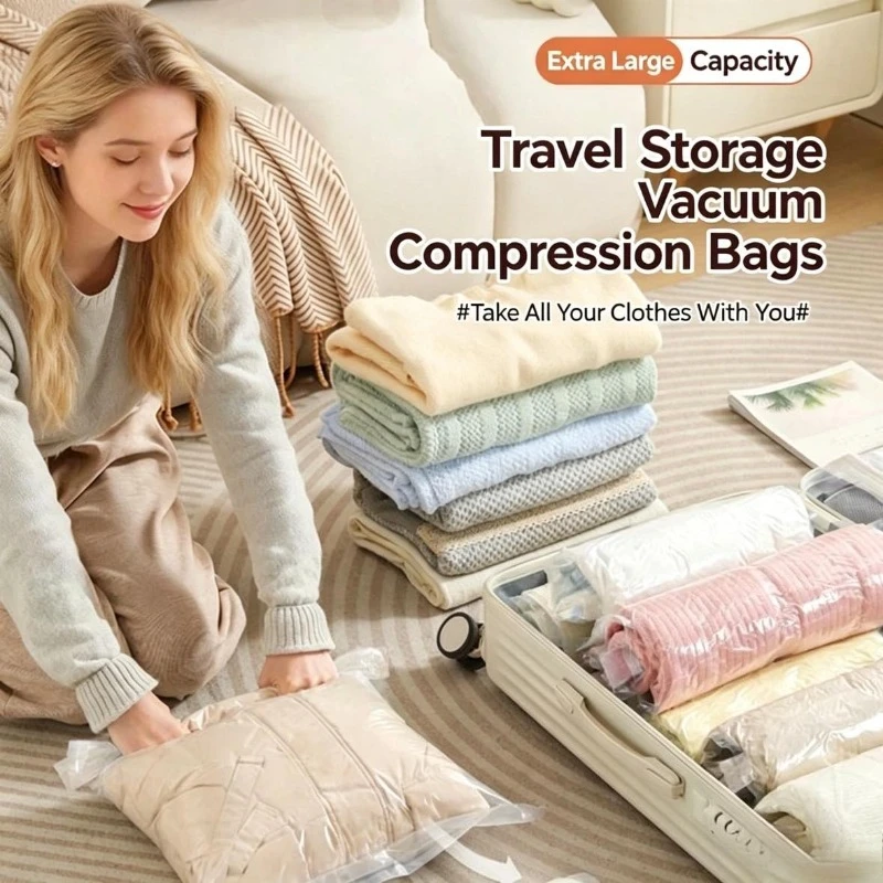 Travel Accessories You Need - Opvouwbare ruimtebesparende reisopbergzakken, reisaccessoires, compressiezak voor