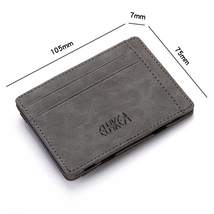 Travel Wallet Slim - Mini Heren Portemonnee met Ritsvak voor