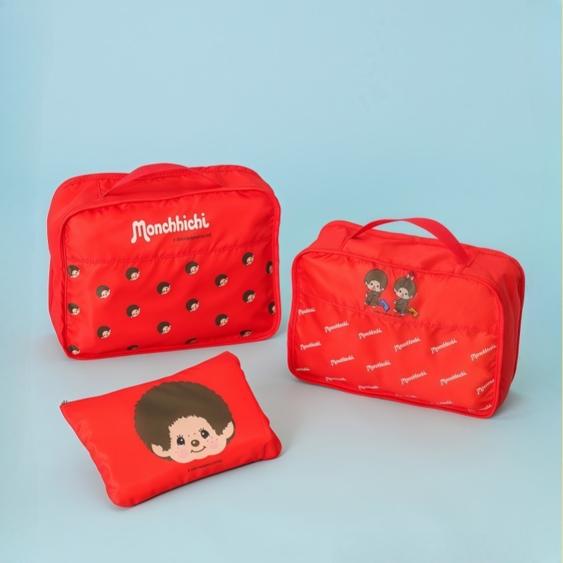 Travel Accessories Set - 3 stks/set Monchhichi Cartoon Opbergtas Draagbare