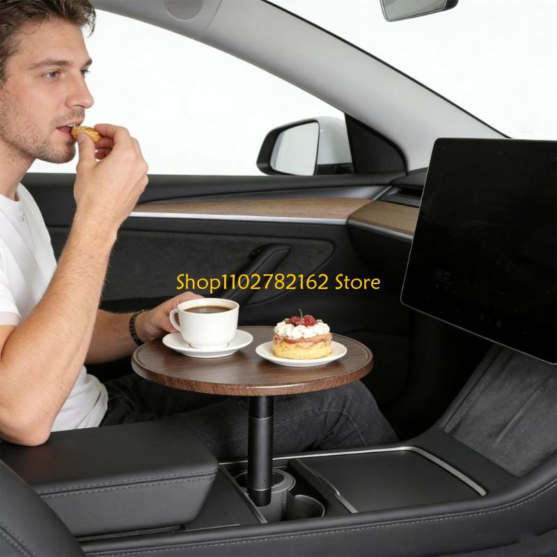 Travel Accessories You Need - 547B Verhoogd autodienblad met draaibare drankstandaard