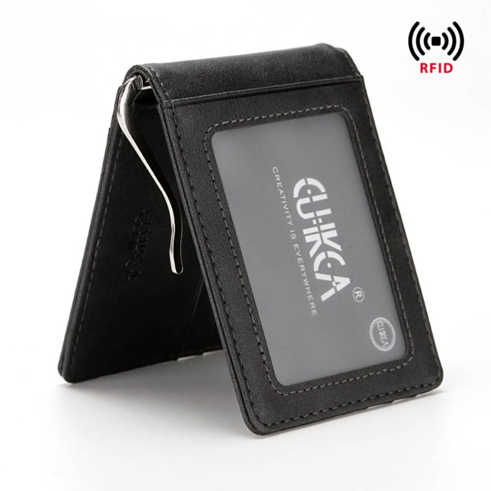 Travel Wallet Slim - Mode PU-leer korte portemonnee Ultradunne kaarthouder