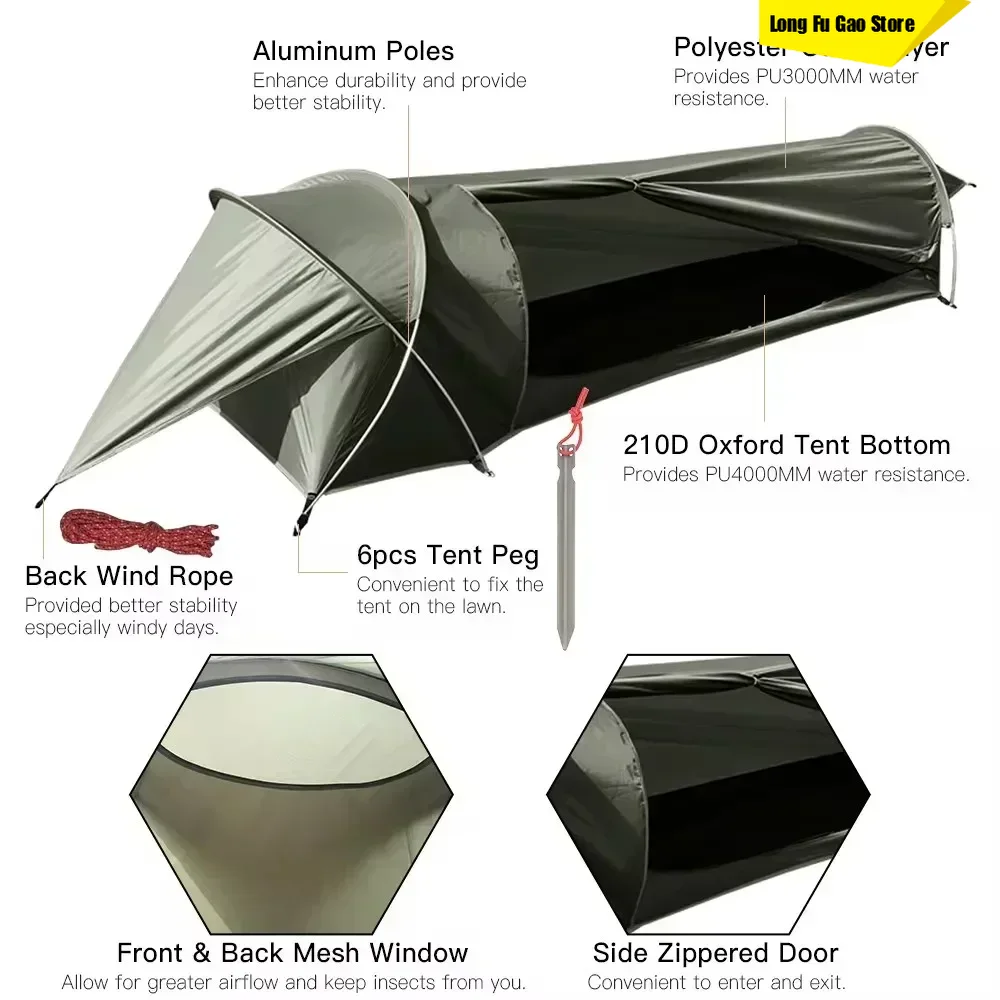 Travel Accessories You Need - Nieuwe ultralichte tent voor één persoon,