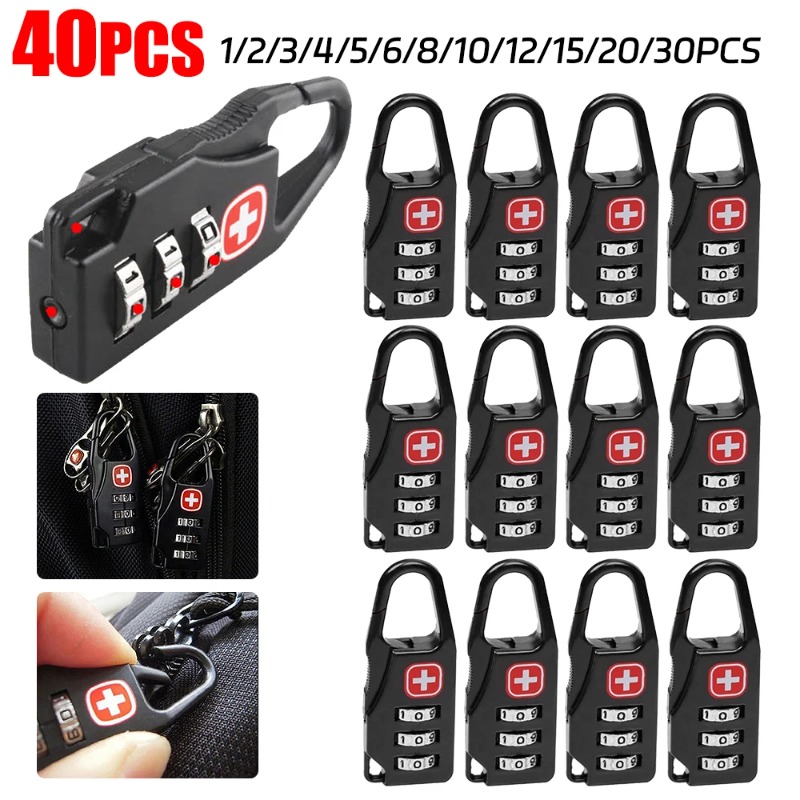 Travel Lock Tsa Approved - 40-1PCS Mini Beveiliging Douane Slot Combinatie