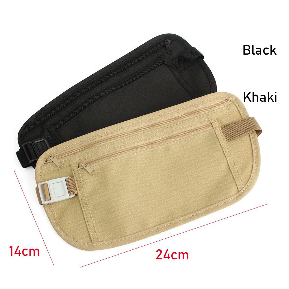 Travel Wallet Slim - Slanke, verborgen heuptas van stof, anti-diefstal