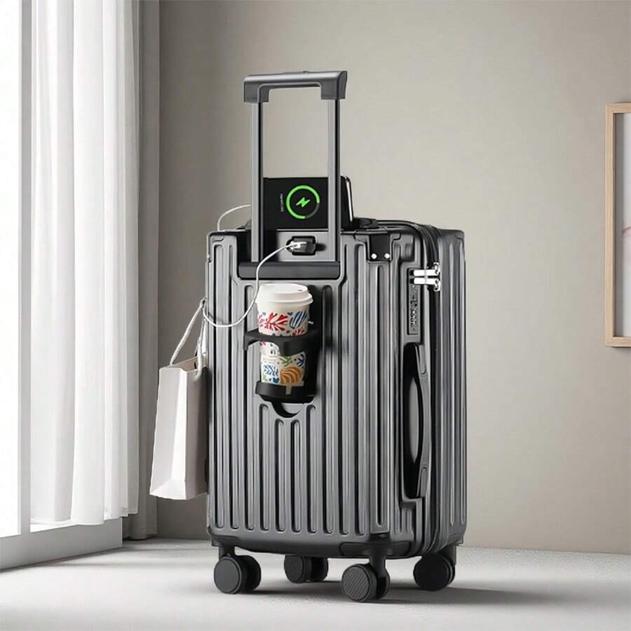 Travel Lock Tsa Approved - 20 inch handbagage met bekerhouder &