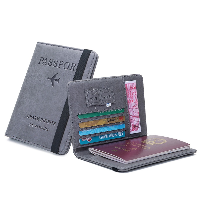 Travel Accessories In Bulk - Nieuwe Stijl Elastische Band Lederen Paspoorthoes
