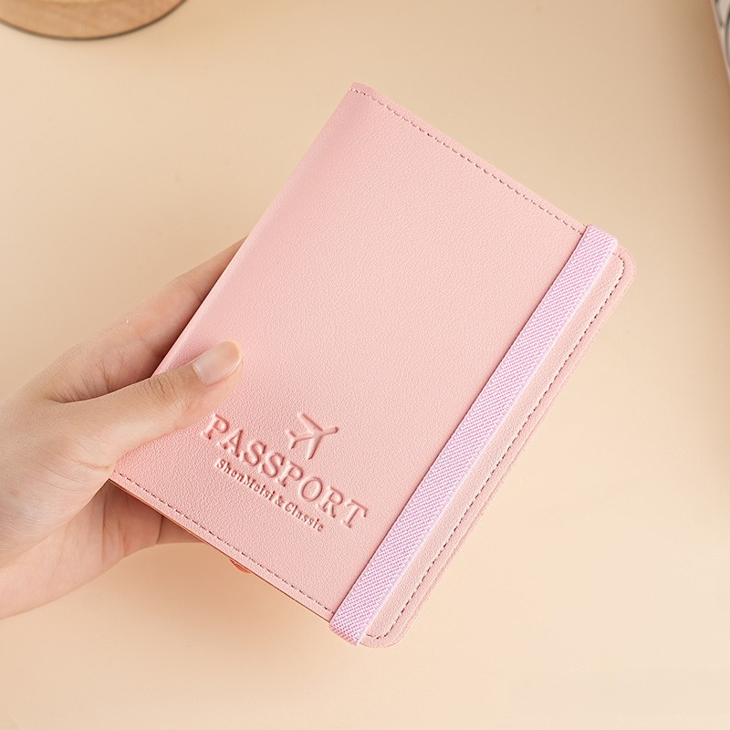 Travel Wallet Slim - Reishouder van PU-leer, multifunctionele reisdocumentenhouder met