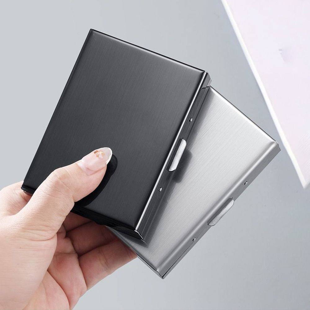 Travel Wallet Slim - Mode 6/10 slots creditcardhouder anti-RFID roestvrijstalen