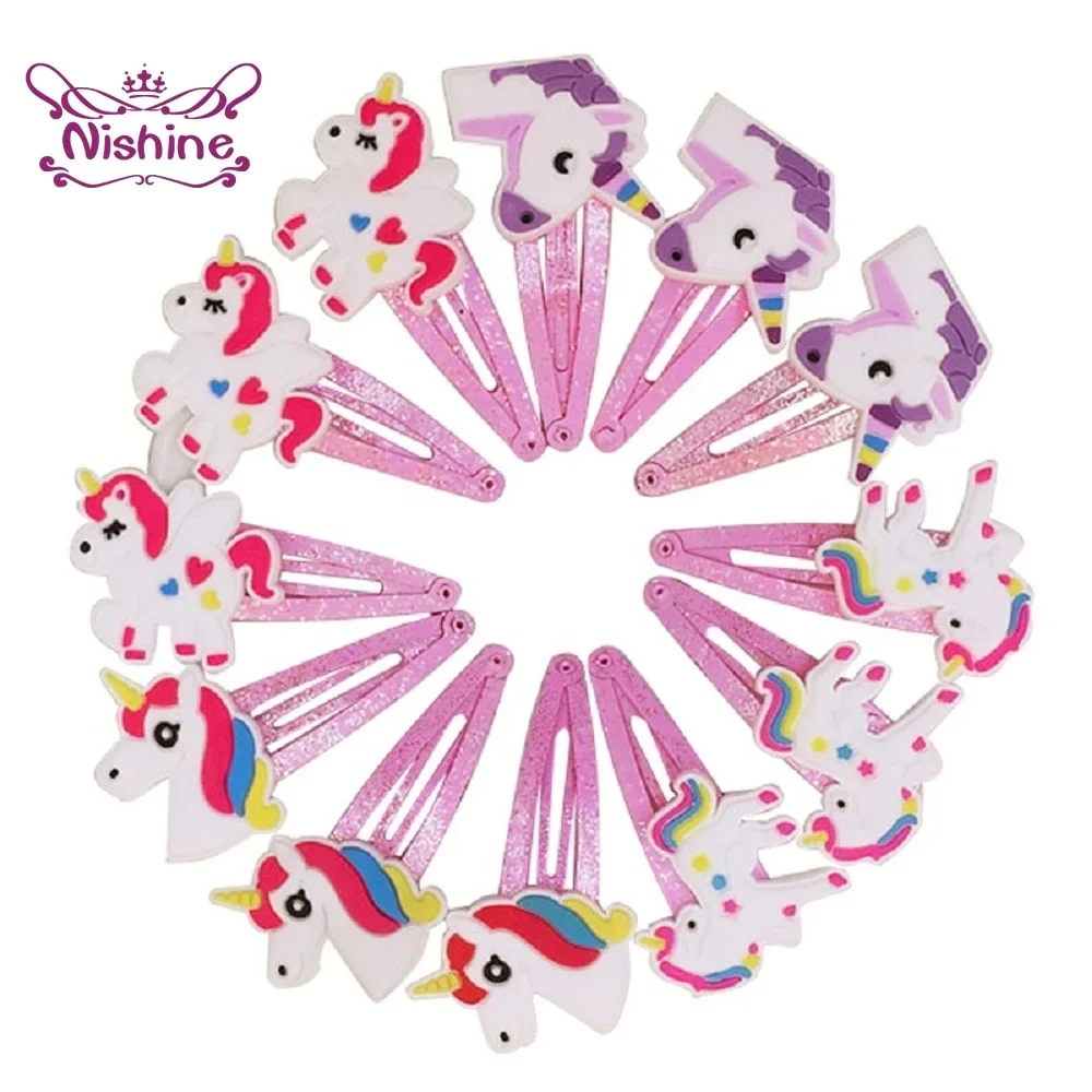 Travel Accessories For 1 Year Old - Nishine 10 stks/partij Eenhoorn Haar Clips