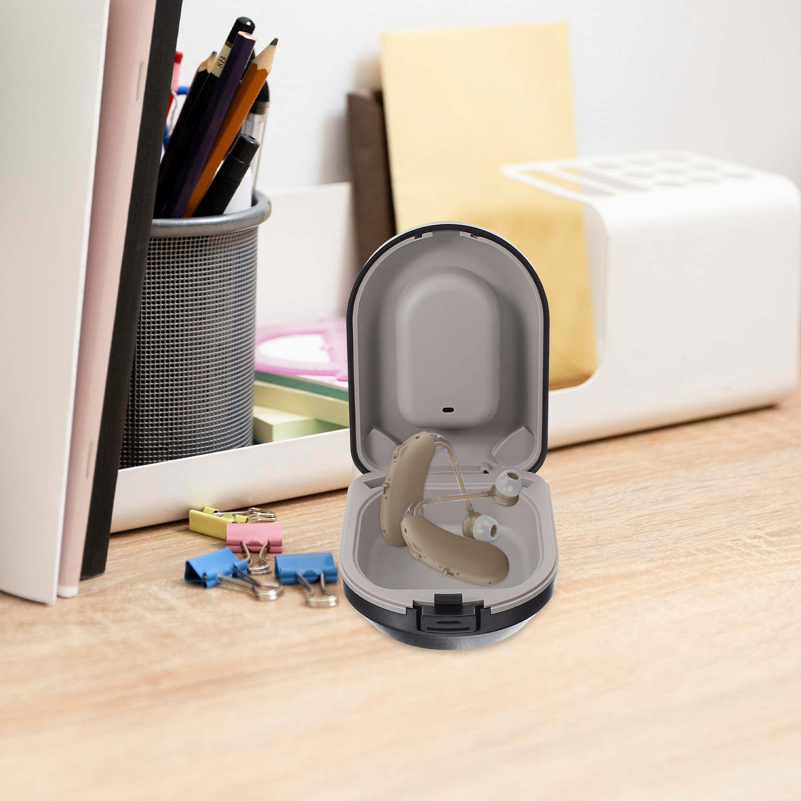 Draagbare hoortoestelkoffer Li - Travel Accessories Box recensie en prijs