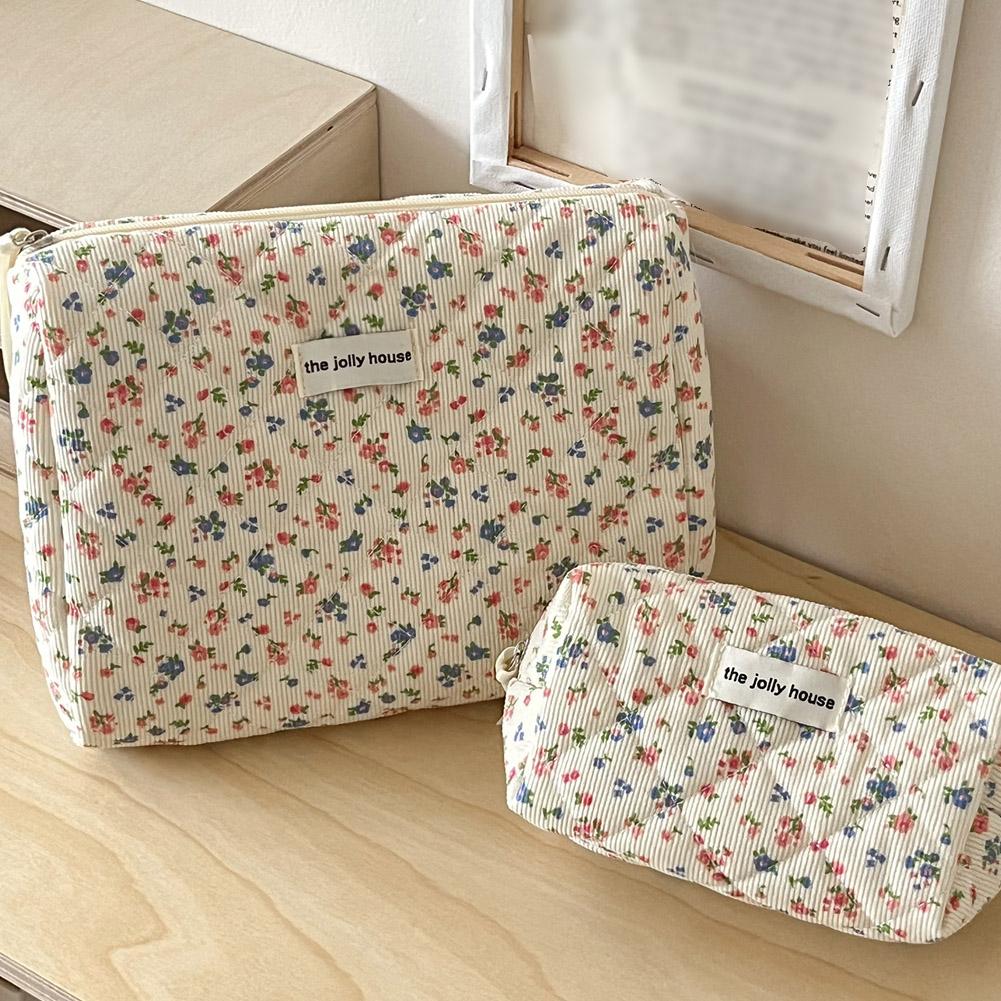 Vintage bloemen-quilted make-u - Travel Accessories Box recensie en prijs
