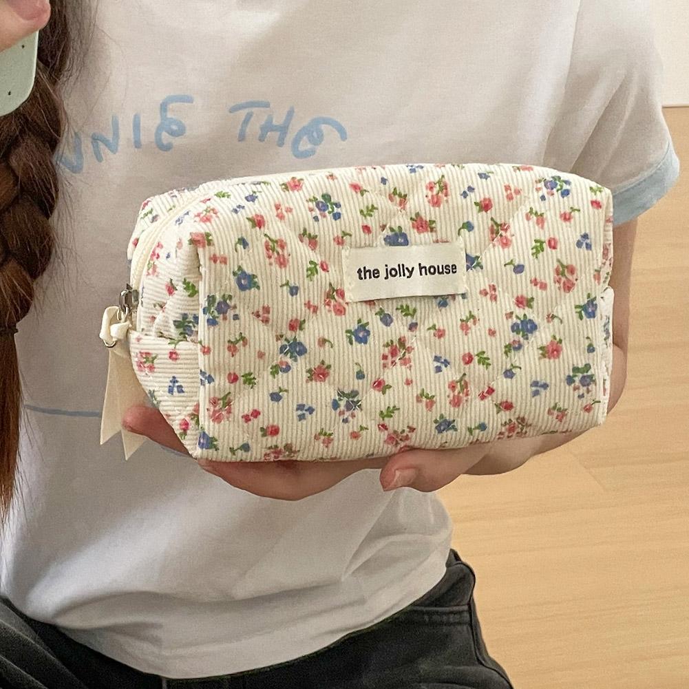 Vintage bloemen-quilted make-u - Travel Accessories Box recensie en prijs