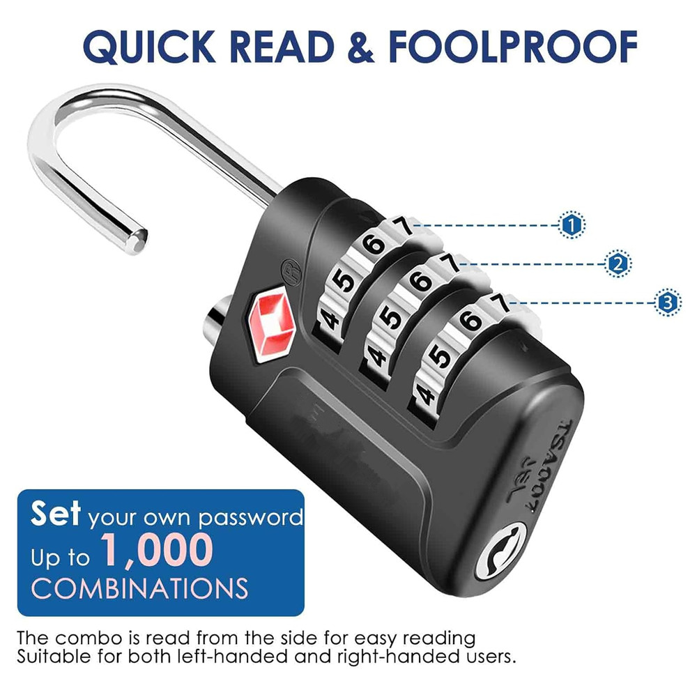 TSA-goedgekeurde bagagesloten, - Travel Lock Tsa Approved recensie en prijs