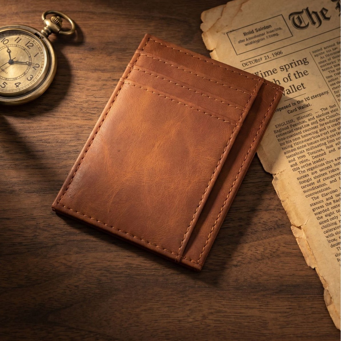 Ultraslanke PU lederen kaartho - Travel Wallet Slim recensie en prijs