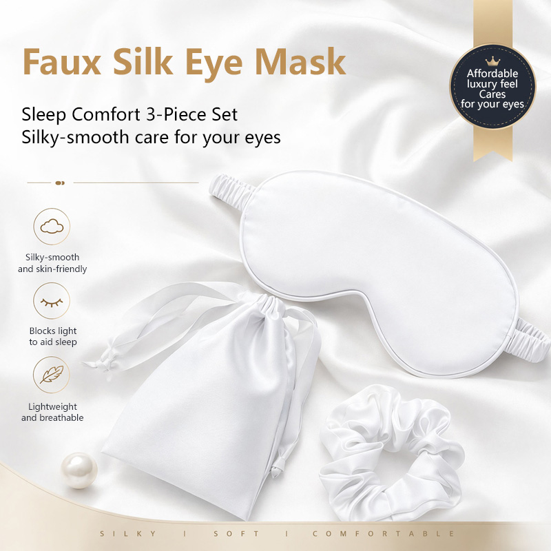 Zijden oogmasker 3-delige set  - Travel Accessories Set recensie en prijs