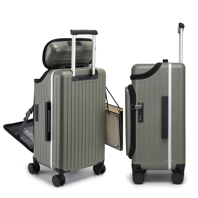 100% PC harde koffer met voor- - Travel Lock Tsa Approved recensie en prijs