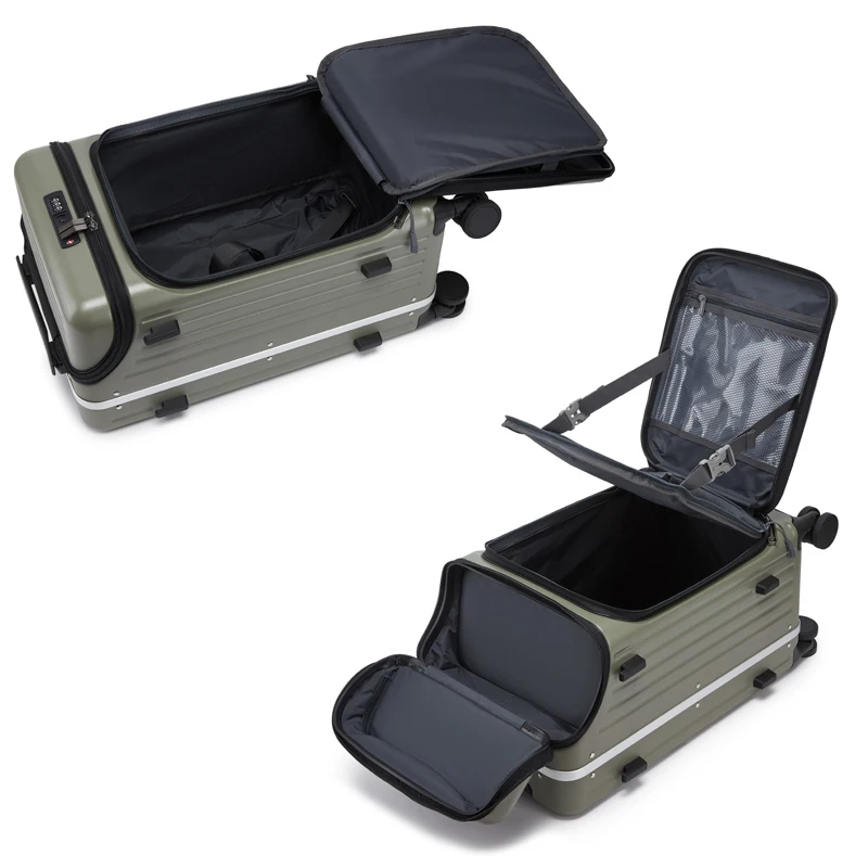 100% PC harde koffer met voor- - Travel Lock Tsa Approved recensie en prijs