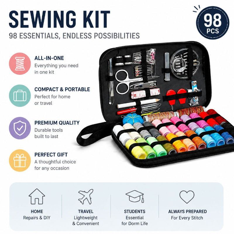 68/98-delige naaigereedschapse - Travel Accessories In Bulk recensie en prijs