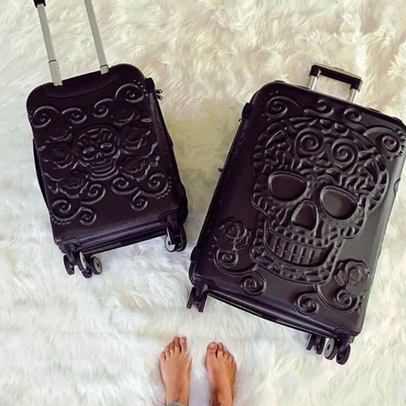 Punk Trend Skeletkoffer Persoo - Travel Lock Tsa Approved recensie en prijs
