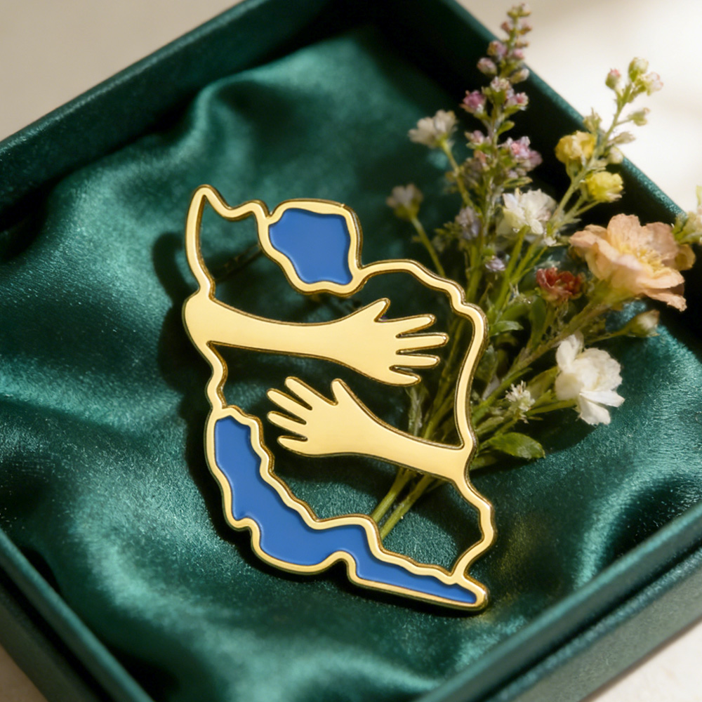 Dawapara Iran Map Shape Broche - Travel Accessories In Bulk recensie en prijs